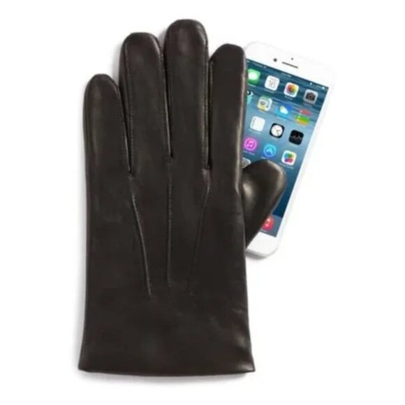 Nordstrom Men's Touchscreen Leather Gloves - Picture 6 of 6